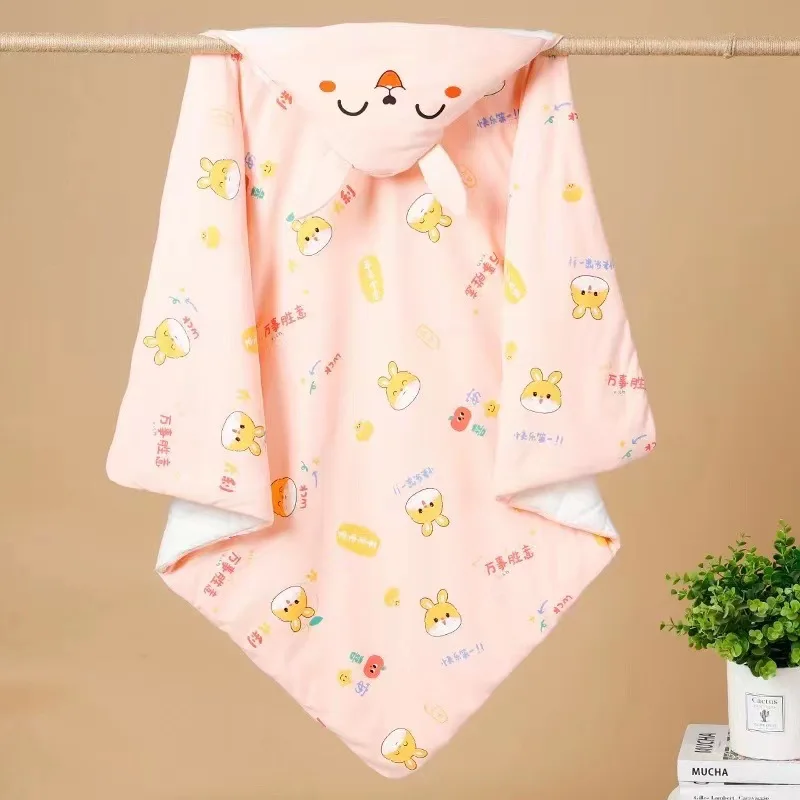 Baby Cartoon Blanket Newborn Supplies Blanket Warm Baby Sleeping Bag Winter Kid Sleep Sack Foot Muff Stroller Cotton Sleep Sack