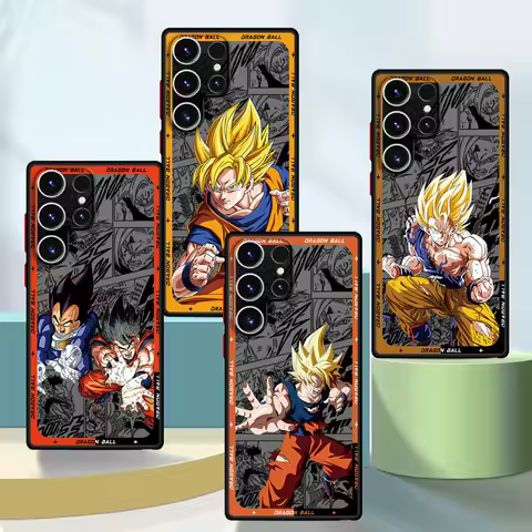 Case for Samsung Galaxy S20 FE S22 Plus S25Plus S23Ultra S23 FE S25 S20 S21 S22 S24 Ultra Soft Cover Dragons B-Balls