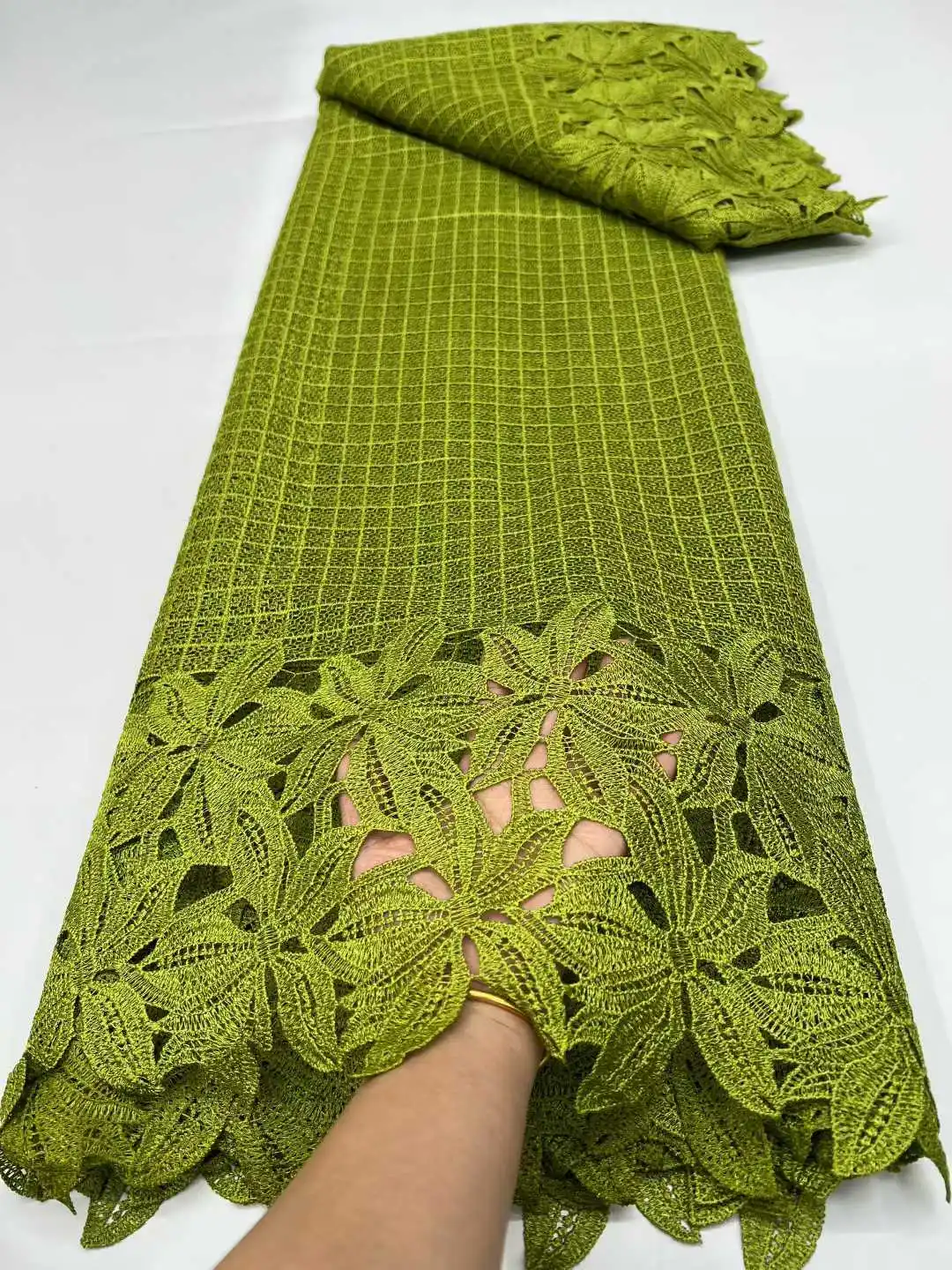 الحليب الأفريقي الحرير الحبل الدانتيل النسيج شمسيّة دانتيل عالية الجودة للذوبان في الماء النيجيري جبر الحبل الأربطة لفساتين حفلات الزفاف 1922 #5