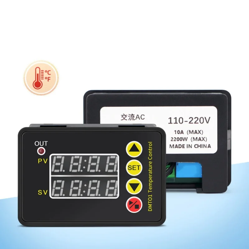 Digital Temperature Controller Module Heating Cooling Electronic Thermostat NTC Sensor AC110 To 220V