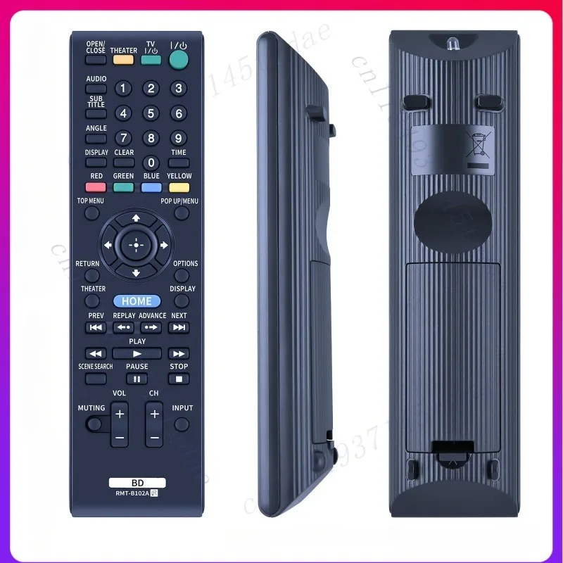 2pcs New RMT-B102A for Sony DVD Player, Remote Control BDP-S350 BDP-BX1-
