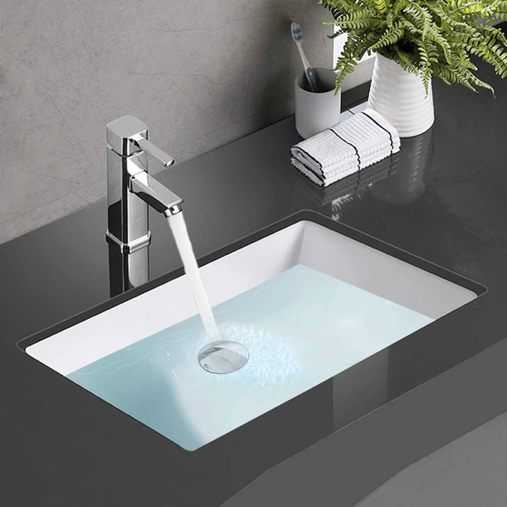 

Glass Basin Drain With Overflow Stainless Steel Push Button Waste Cover For Kitchen Bathroom Sink Drainers Strainer Filter