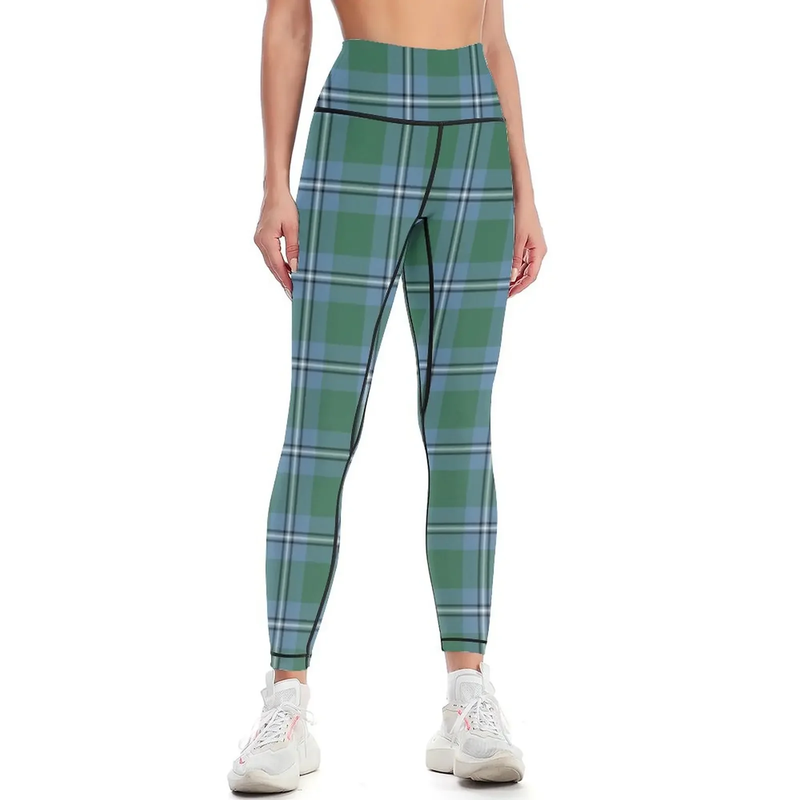 

Clan Irvine Tartan Leggings gym top Fitness woman sports tennis for Fitness's gym clothes Womens Leggings