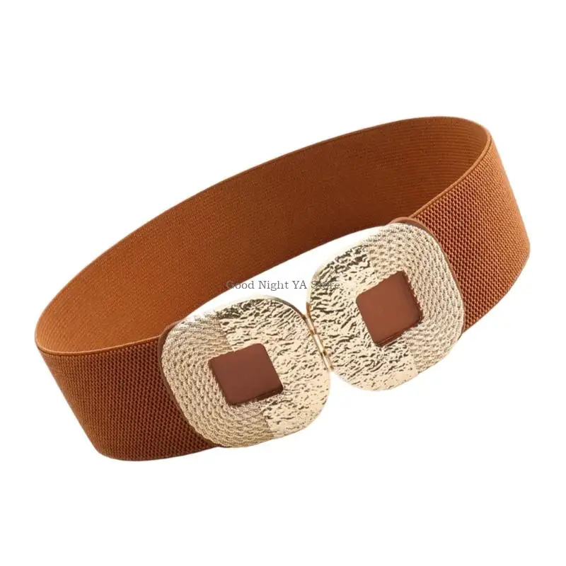 حزام خصر عريض للنساء من القماش المنسوج، حزام مشد مرن، حزام خصر مريح