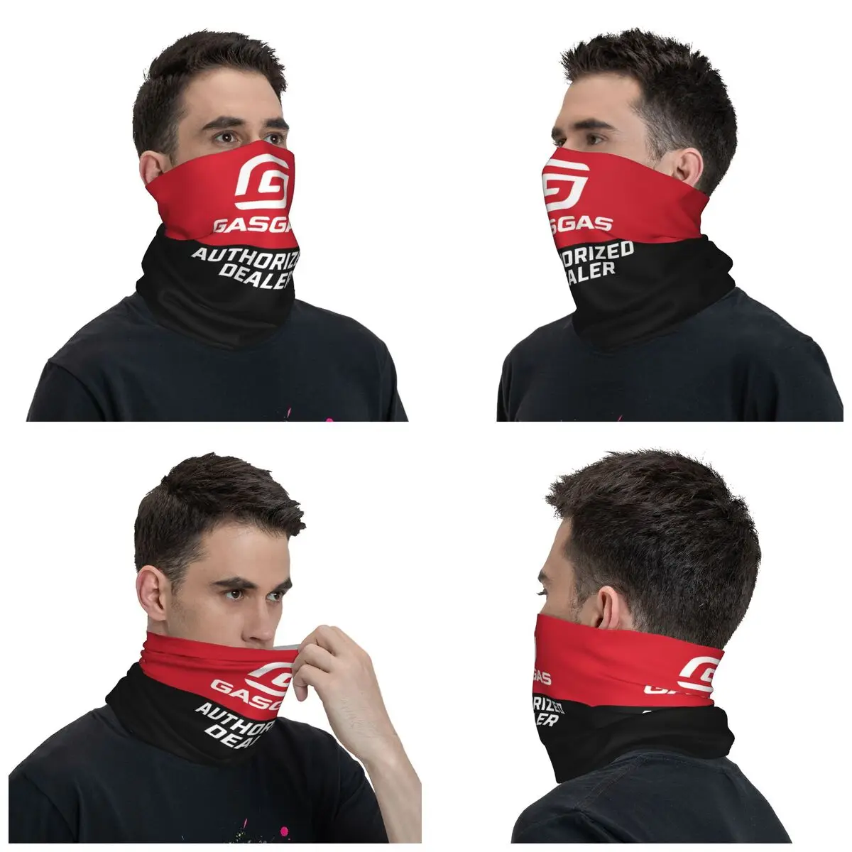 GasGas Bandana Neck Gaiter Printed Enduro Motorcycle Mountain Bike Mask Scarf Warm Headband Cycling Unisex Adult Winter