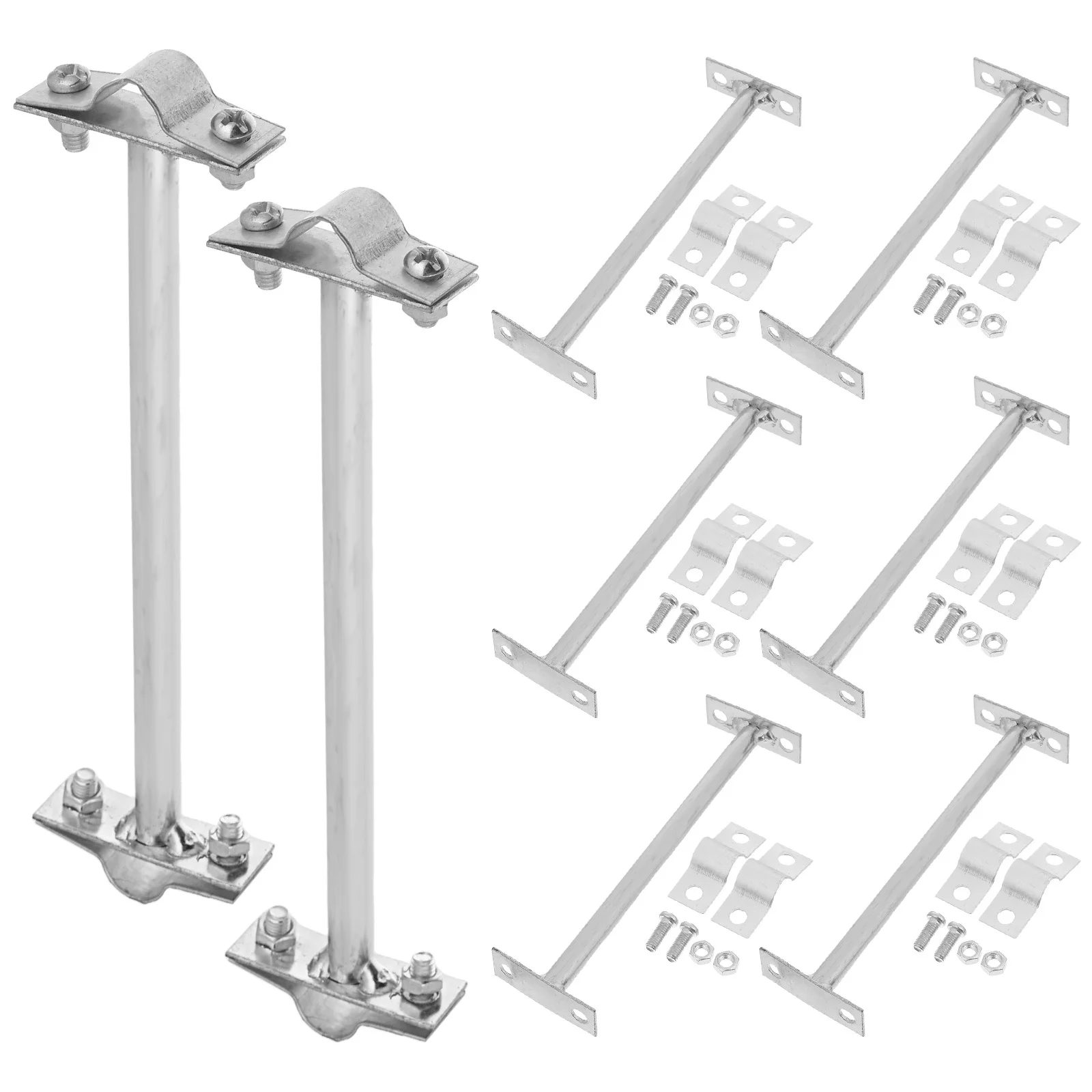 8 шт. кронштейн, сверхмощные металлические зажимы, устойчивый к атмосферным воздействиям, наружное крепление, настенный кронштейн, высокий