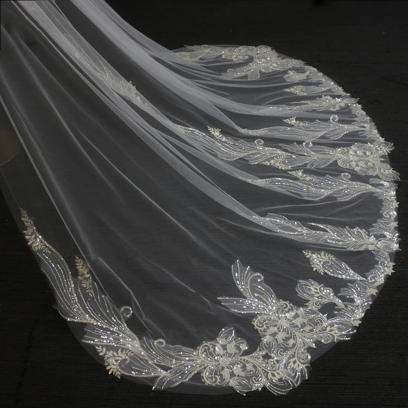 

Boho Sparkling Sequins Gold Shiny lace Wedding Cape Accessories Shoulder Clips Bridal Floral Cape Shoulder Bride Veil Customize