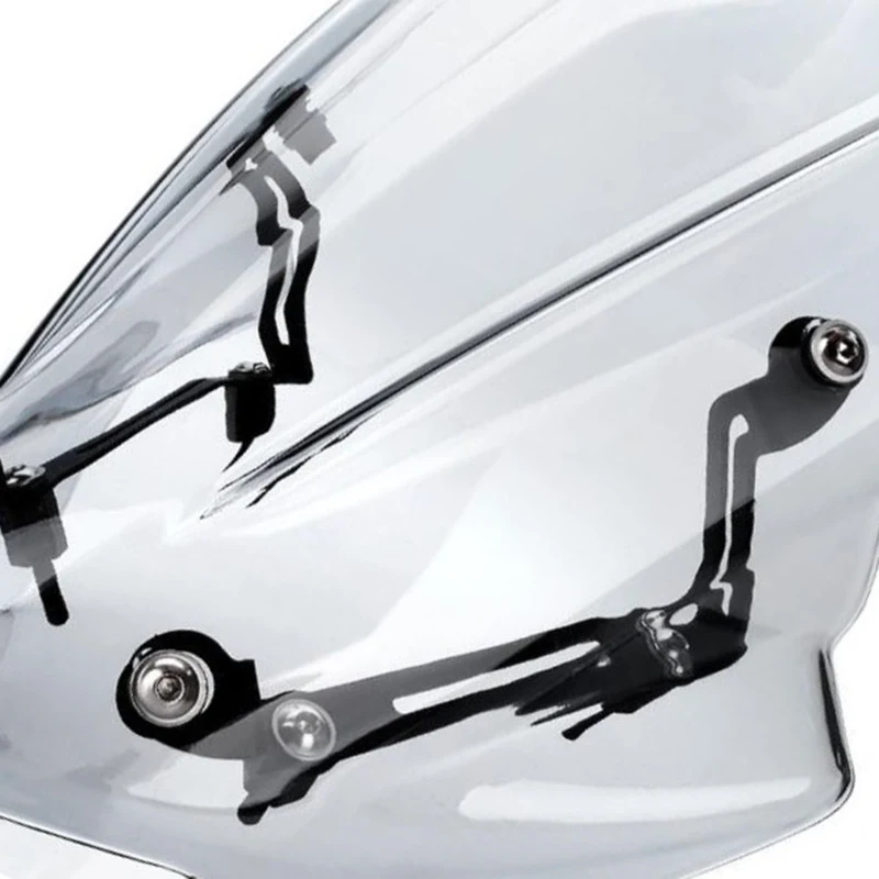 Motorcycle Motocross Stylish Clear Screen Windshield Windscreen Air Deflector with Bracket for Kawasaki Z900 2017