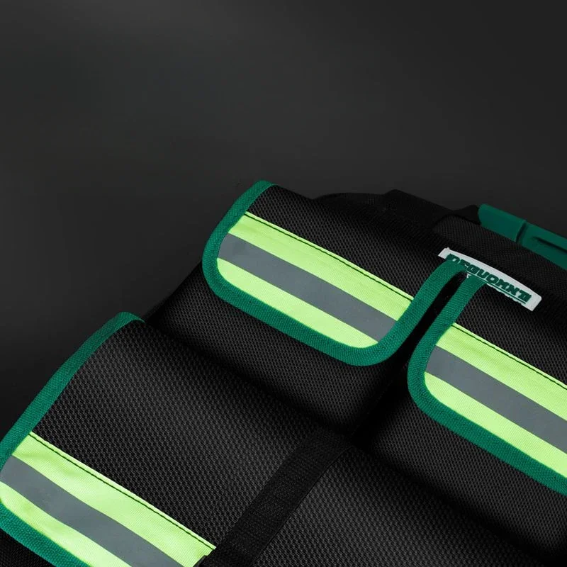 Profissional mais verde Oxford mochila ferramenta saco, portátil multifuncional bolso, carpinteiro acessórios armazenamento