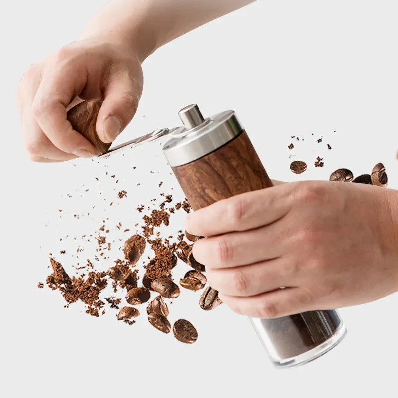 

Portable Manual Coffee Grinder Stainless Steel Hand Adjustable for Kitchen Espresso Press Mills