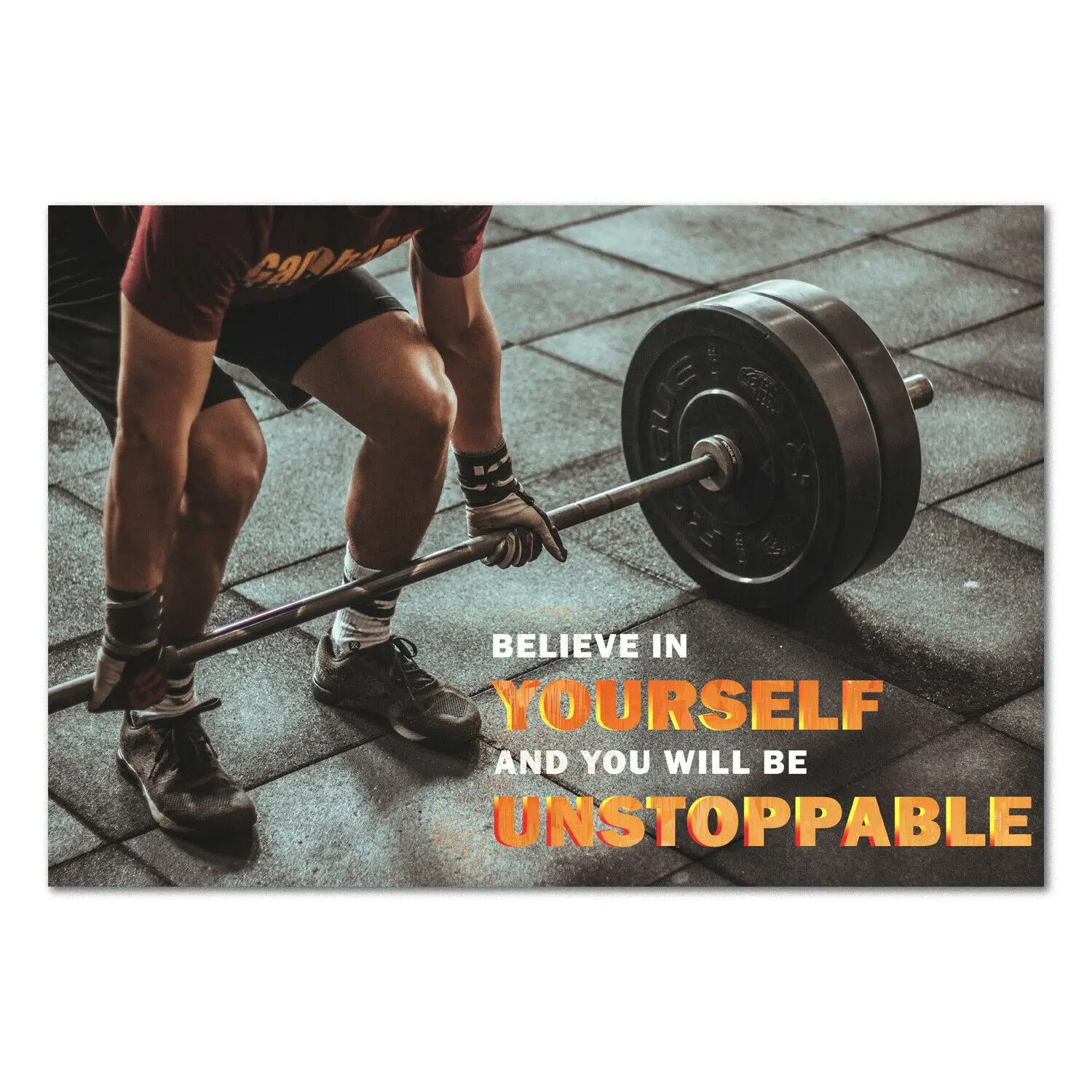 

Fitness Posters Motivational Inspirational Quotes Art Picture Print Silk Poster Home Wall Decor