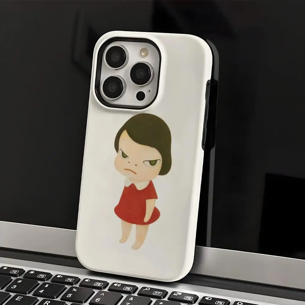 

Yoshitomo Nara Phone Case INS For IPhone 17 16 15 14 13 12 11 Pro Max X XR XSMax 7 8 Plus Glossy Film Hard PC Cover