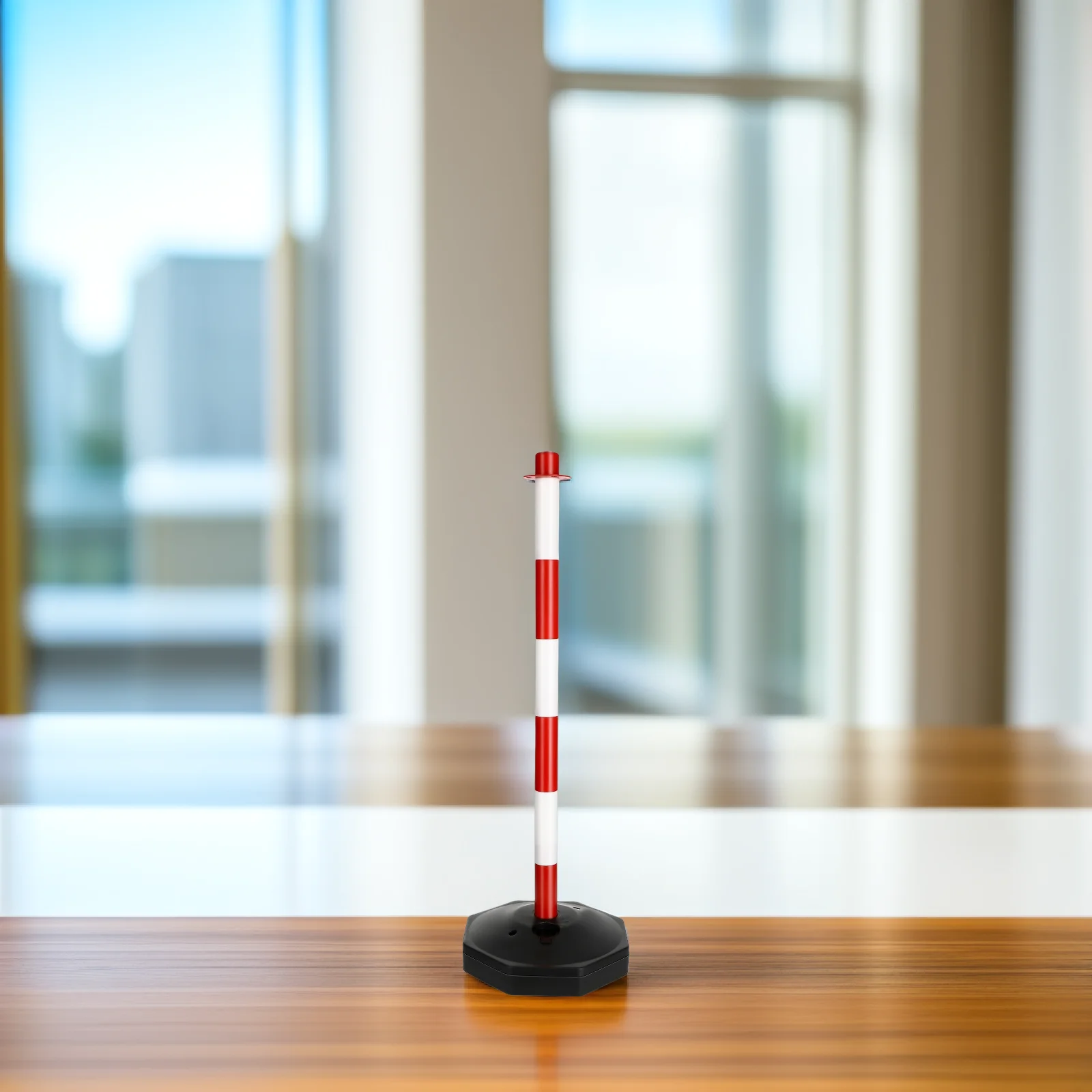 

Warning Column Red White Elastic Isolation Pile Fillable Base Stable Anti-Collision Road Barrier Safety Facility