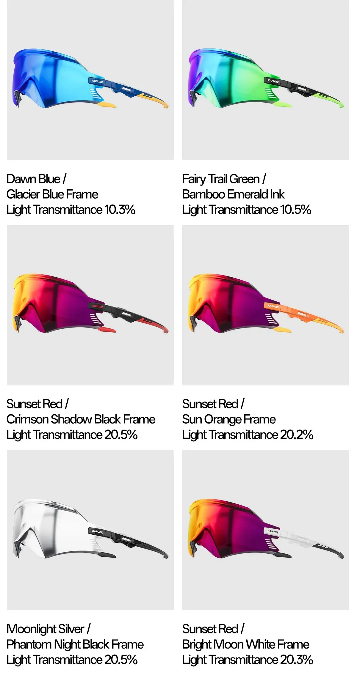 KAPVOE Eagle Beak Integrierte Fahrradbrille Rennbrille Fahrradsonnenbrille MTB Rennrad Outdoor-Sport Fahrradbrille für Männer und Frauen – Detail 19