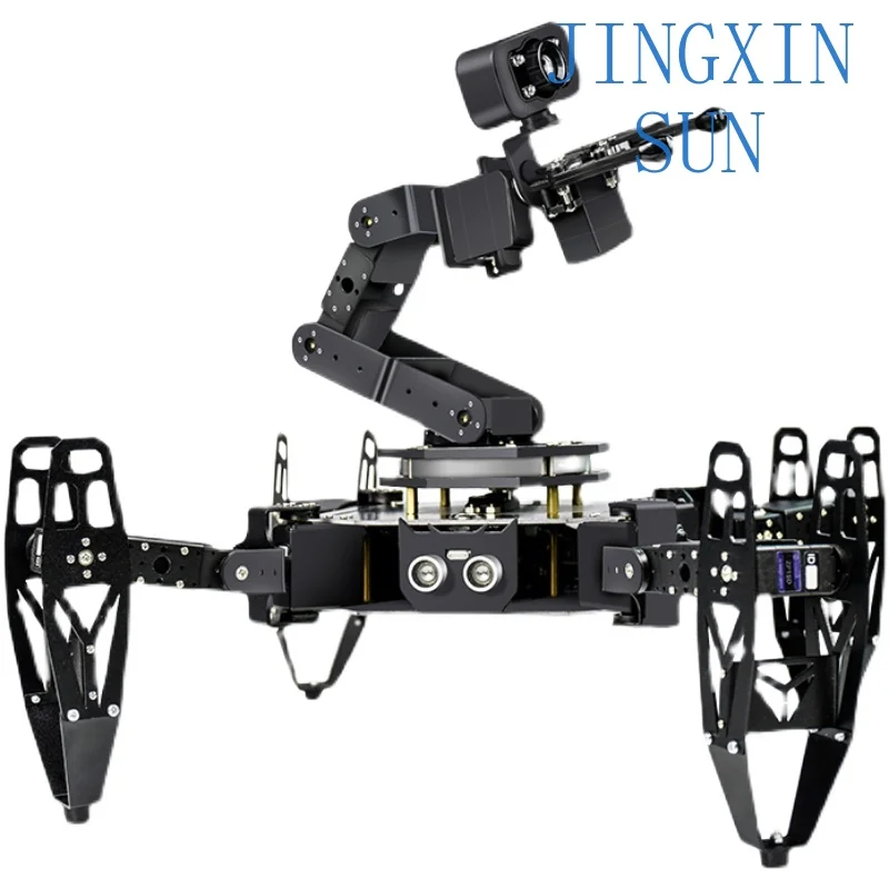 Raspberry skin multi-legged transport robot quadruped bionic spider ai vision intelligent transport programming learning kit