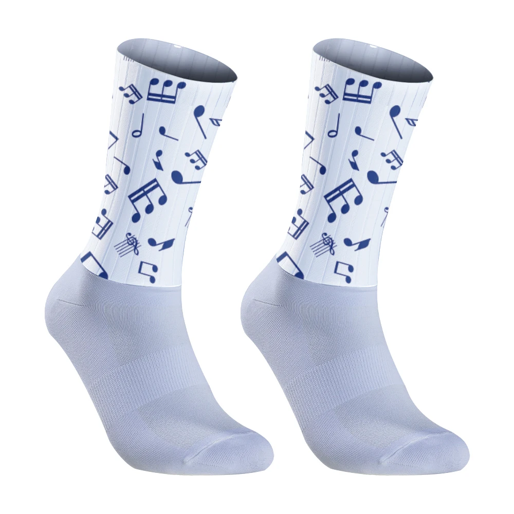 Chaussettes de cyclisme coordonnantes en silicone Aero 2024, pour vélo, sport, course à pied, nouvelle collection été