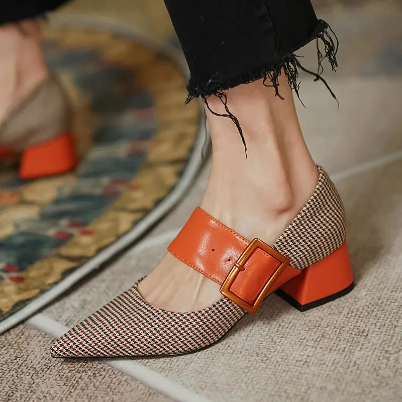 

Mary Jane Shoes Woman Fashion 2026 Spring Brand Design Women Pumps High Heels Femme Pointed Toe Party Ladies Shoes Heels Women