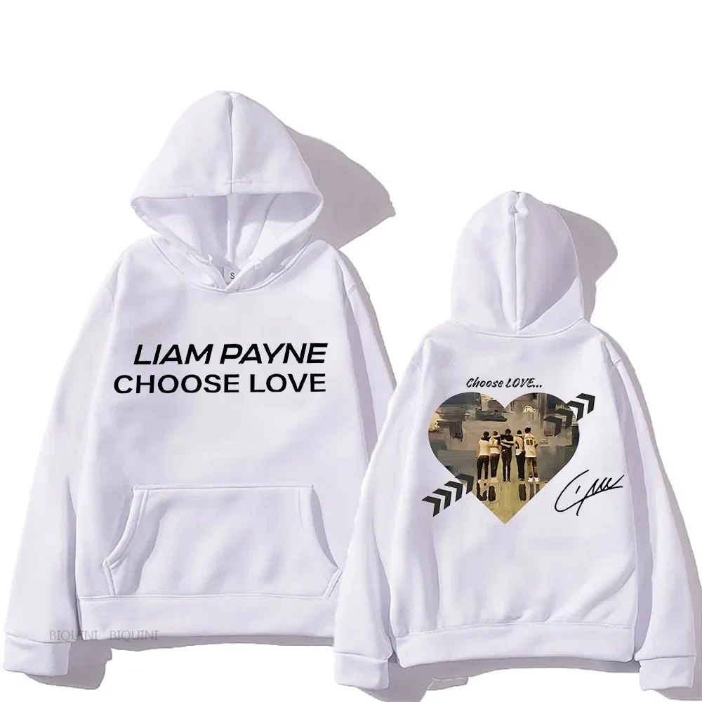 Liam Payne Choose Hooded With Hooded Casual Comfortable Sweatshirt Long Sleeve Gothic Punk Clothing Camisetas Vintage Pullovers