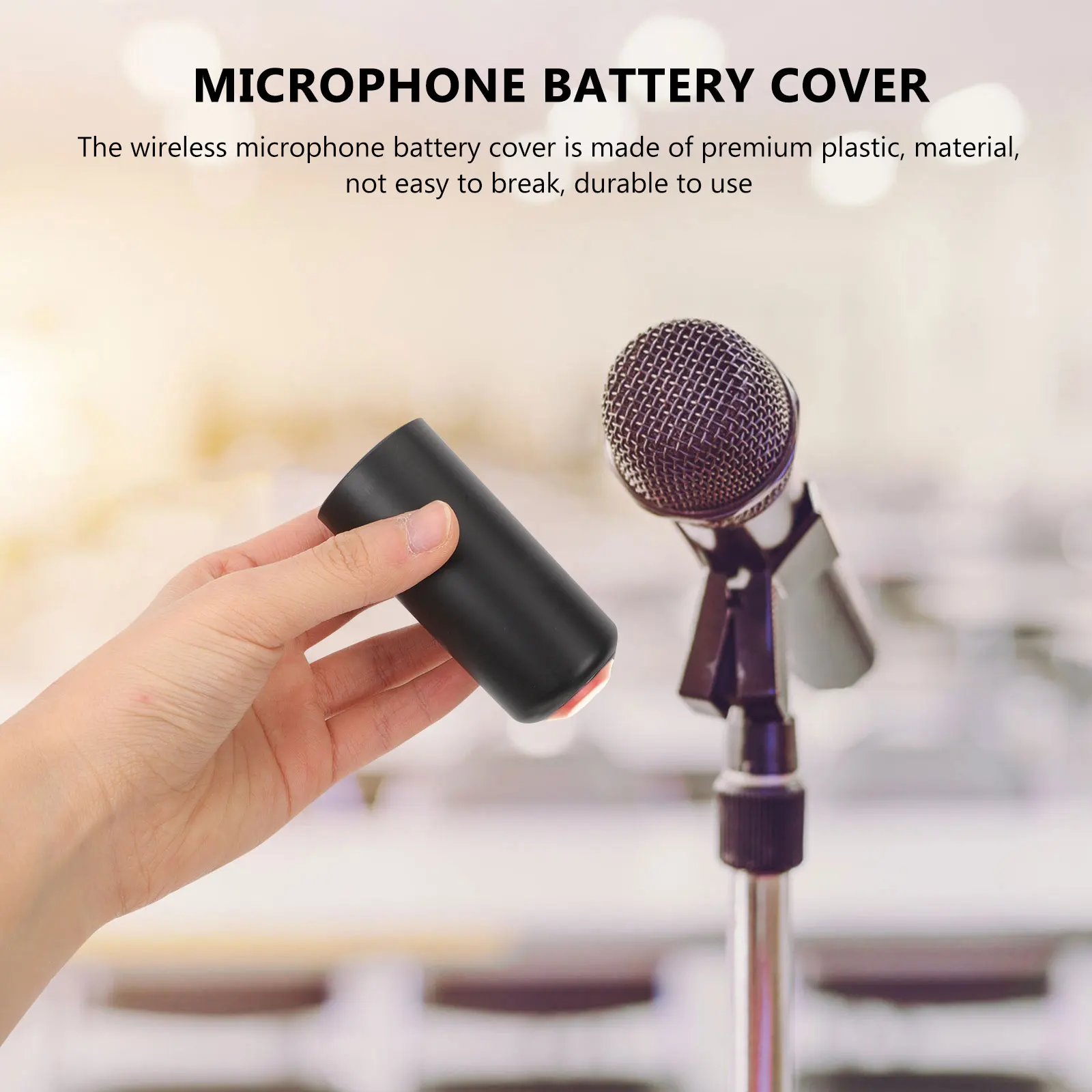 

4pcs Wireless Microphone Accessories Plastic Mic Covers Caps Replacement Parts Red Yellow Purple for mic