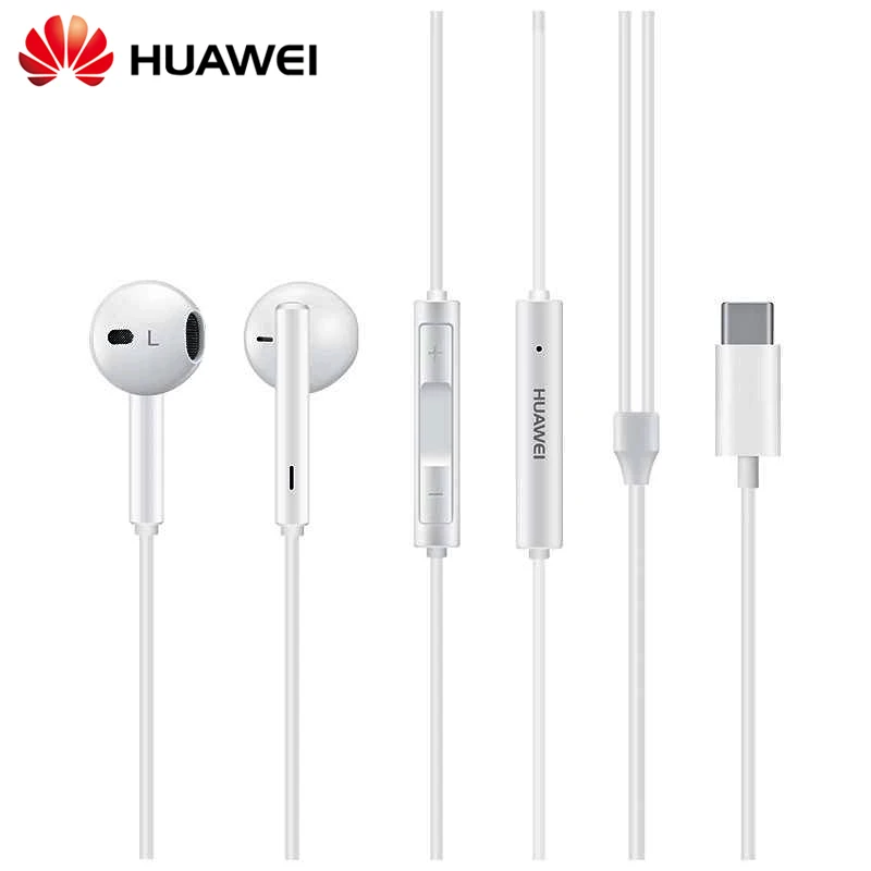 Type C Earphone CM33 Earbuds stereo In Ear Volume Control WIth Mic for Huawei Mate 10 20 30 40 Pro P50 P40 P30 P20 Pro Nova 8 SE