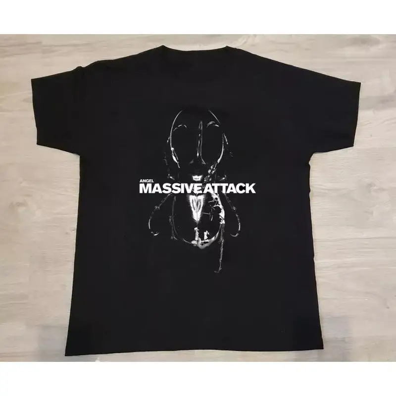 Massive Attack Band Angel Black T Shirt Full Size S 5XL