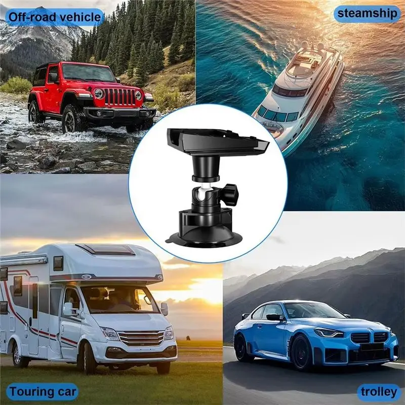 AT29-For Starlink Mini Adjustable Angle Roof Mount Suction Cup Base Car Smooth Fit Replacement Accessory Access