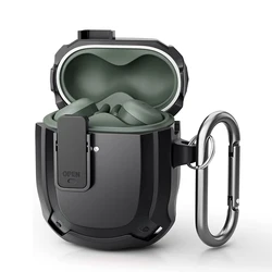 Luxury Case For Google Pixel Buds A Security lock Bluetooth Earphone Charging Box Cover For Google Pixel 2 With Hook Keychain