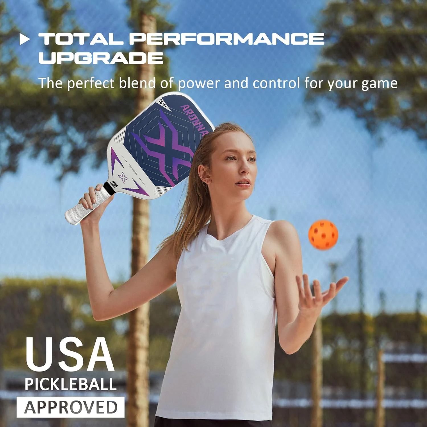 

1pc, Hot pressed borderless pp honeycomb inner core pickleball racket ultralight T700pickleball carbon fiber competition matte p