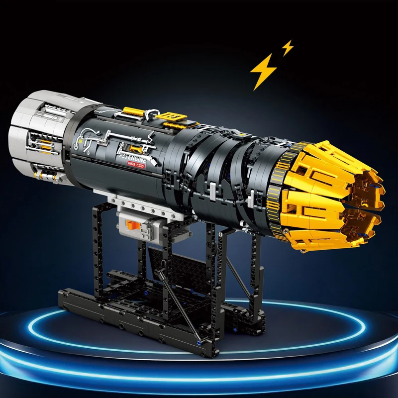 มีสินค้าในสต็อก ชุดตัวต่อ MOC เครื่องยนต์จำลองไฟฟ้า F35B ของเล่นประกอบแบบจำลองสำหรับเด็ก ของขวัญวันเกิด