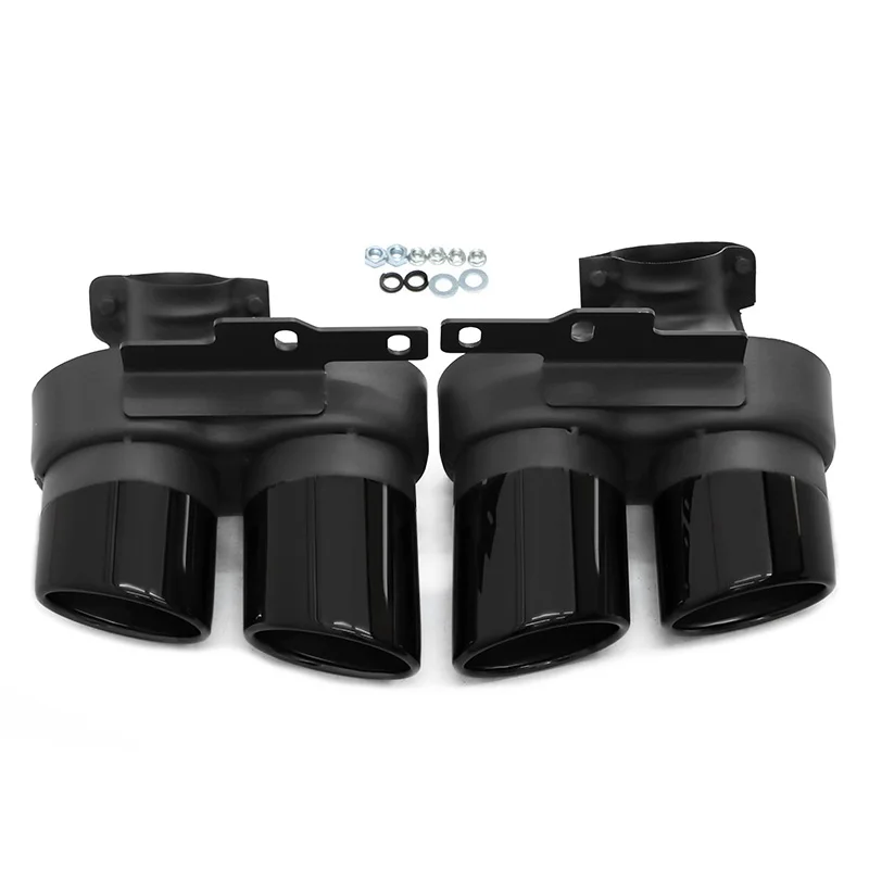 Auto Accessoires Uitlaat Tip Voor Audi A6 A7 C8 2019 2020 2021 Up S6 Look Quad Uitlaten tip Uitlaatpijp Uitlaat Nozzle Tuning