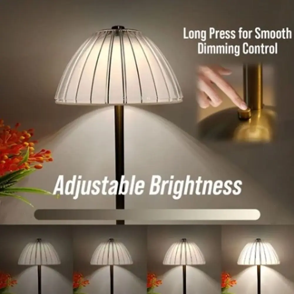 

Creative Gift 3 Color Dimmable Led Touch Table Lamp USB Rechargeable Touch Control Desk Light Dimmable Beside Lamp