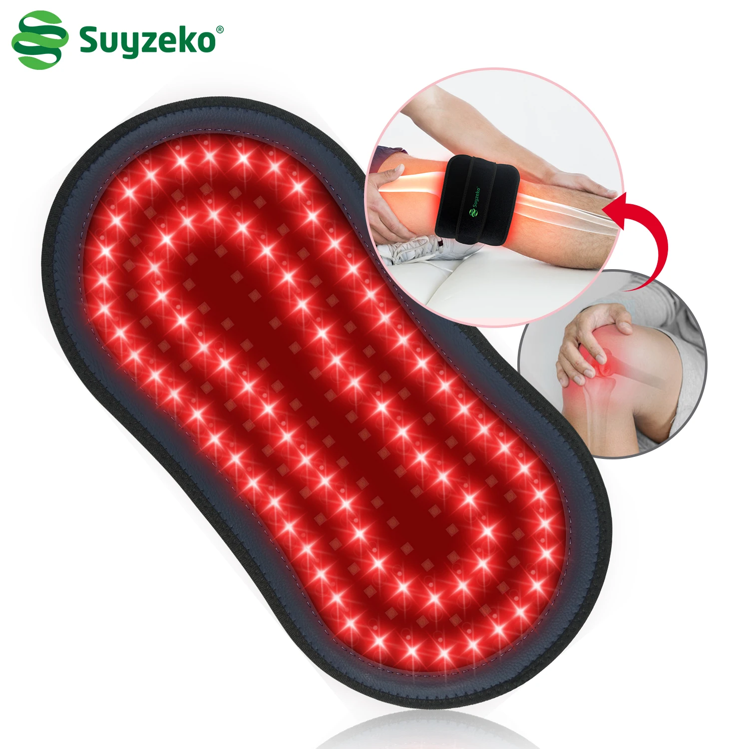 Red Light Therapy Belt Near Infrared Light Therapy Wrap Body with Timer Back Shoulder Waist Muscle Pain Relief Men Women Gift