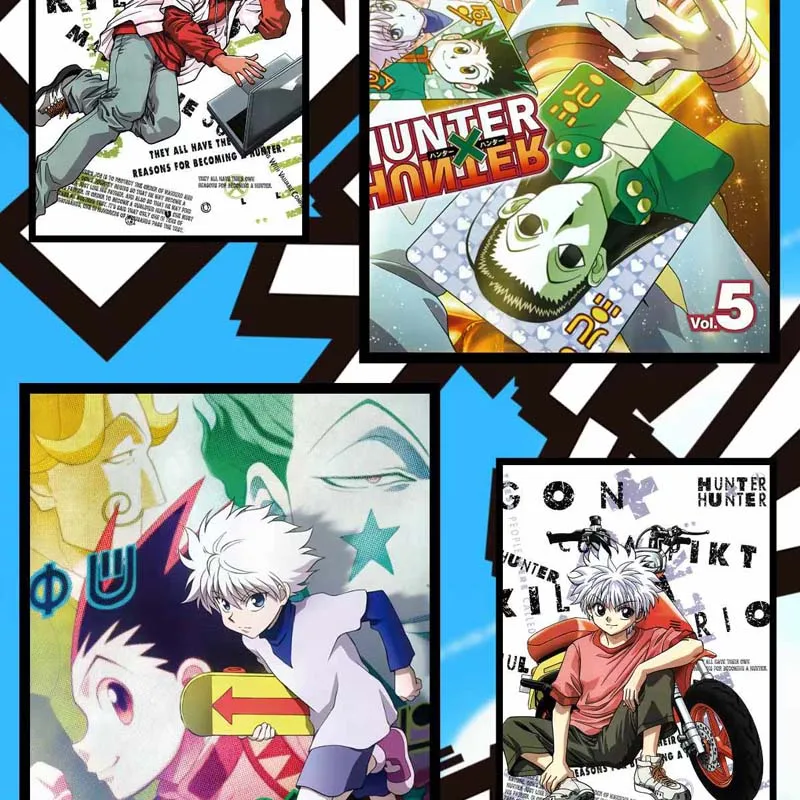 Hurtownia kart kolekcjonerskich Hunter X Hunter A5 Plakat Anime Tablica artystyczna Karty do gier anime