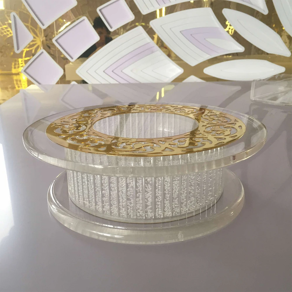 Luxury Party Wedding Decoration Cake Dessert Stand Luxury Metal Iron Gold Silver Cake Stands Set for Wedding Cakes