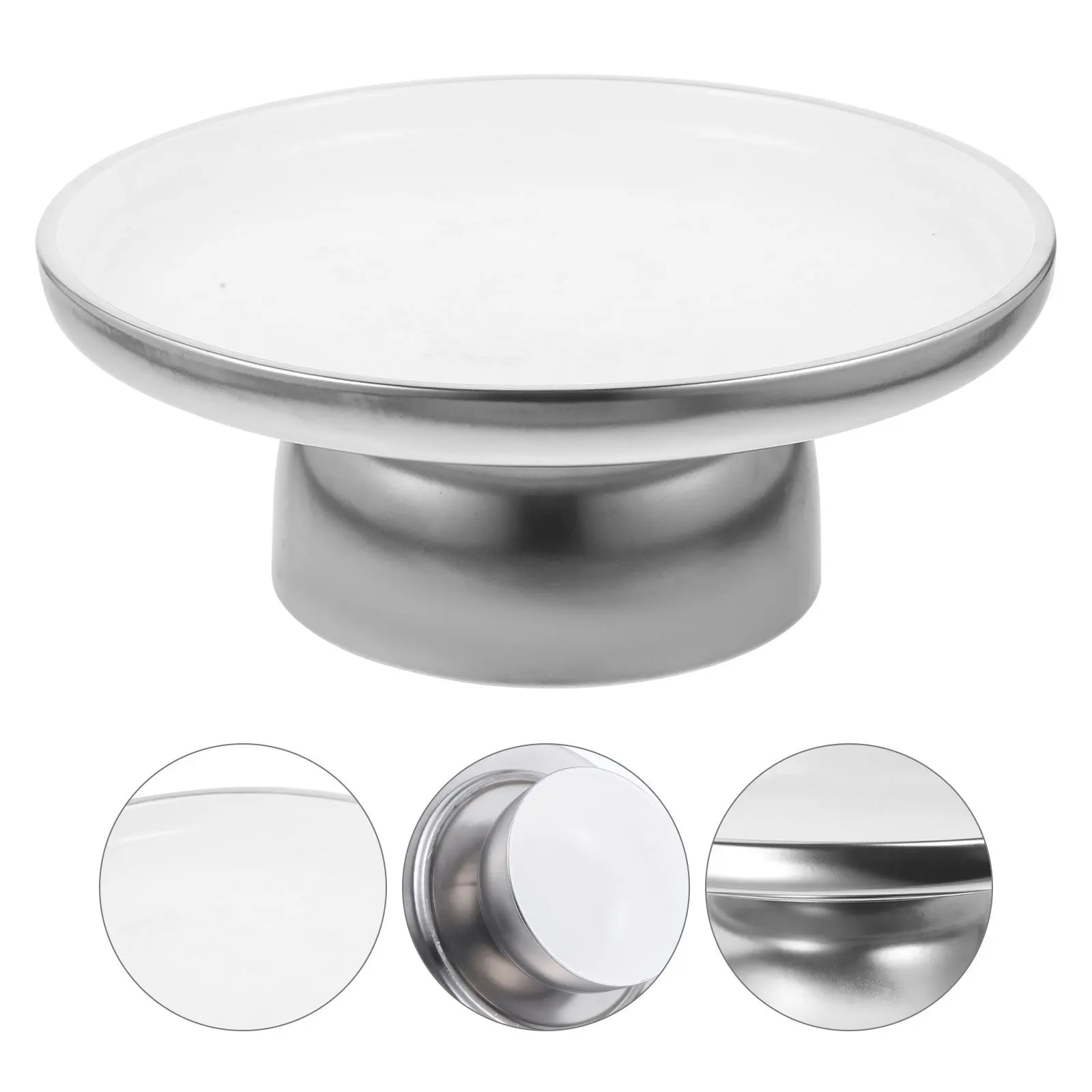 

Porcelain High-Footed Fruit Serving Plate Large Opening Snack Dessert Tray for Home Restaurant Hotel Decorative Food Stand
