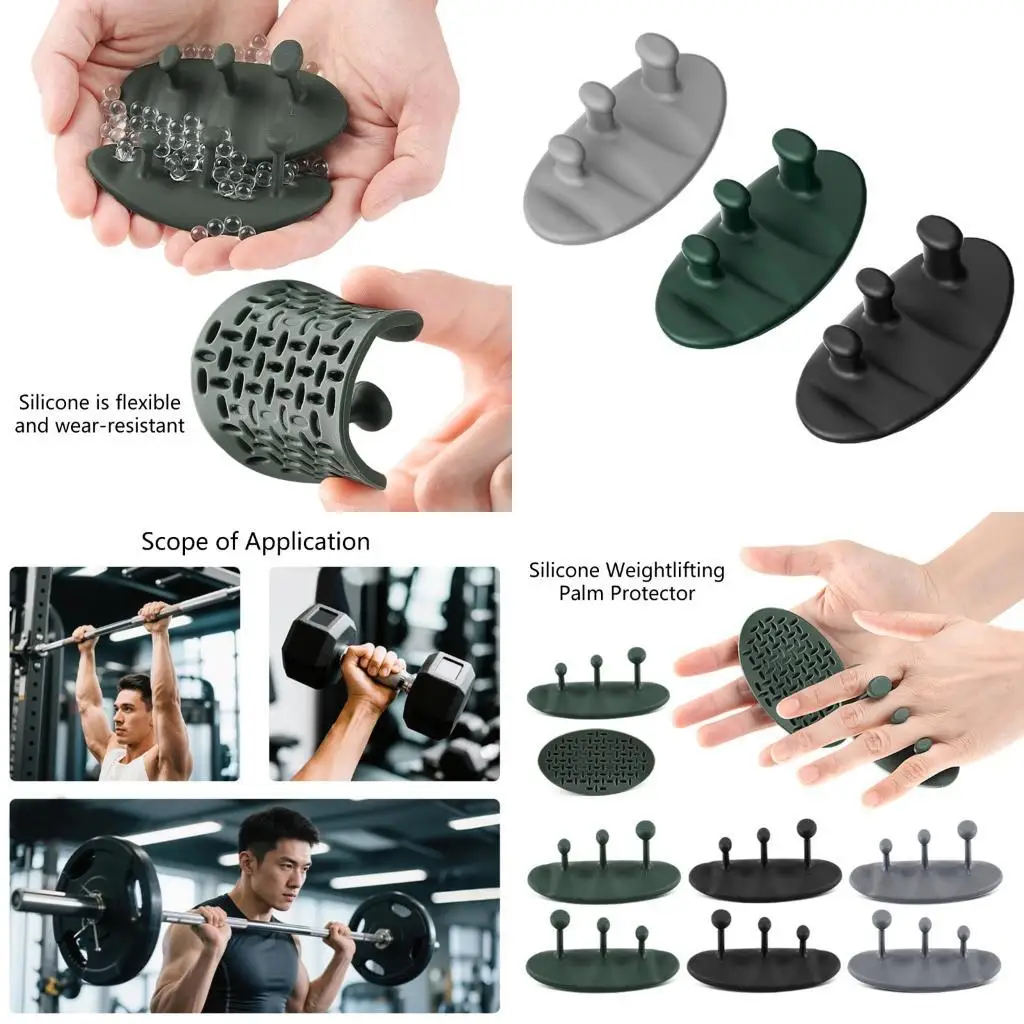 

652F Tear Resistant Rubber Hand Protectors Flexible Training Hand Protectors For Gym Equipment And Pull Up Handle