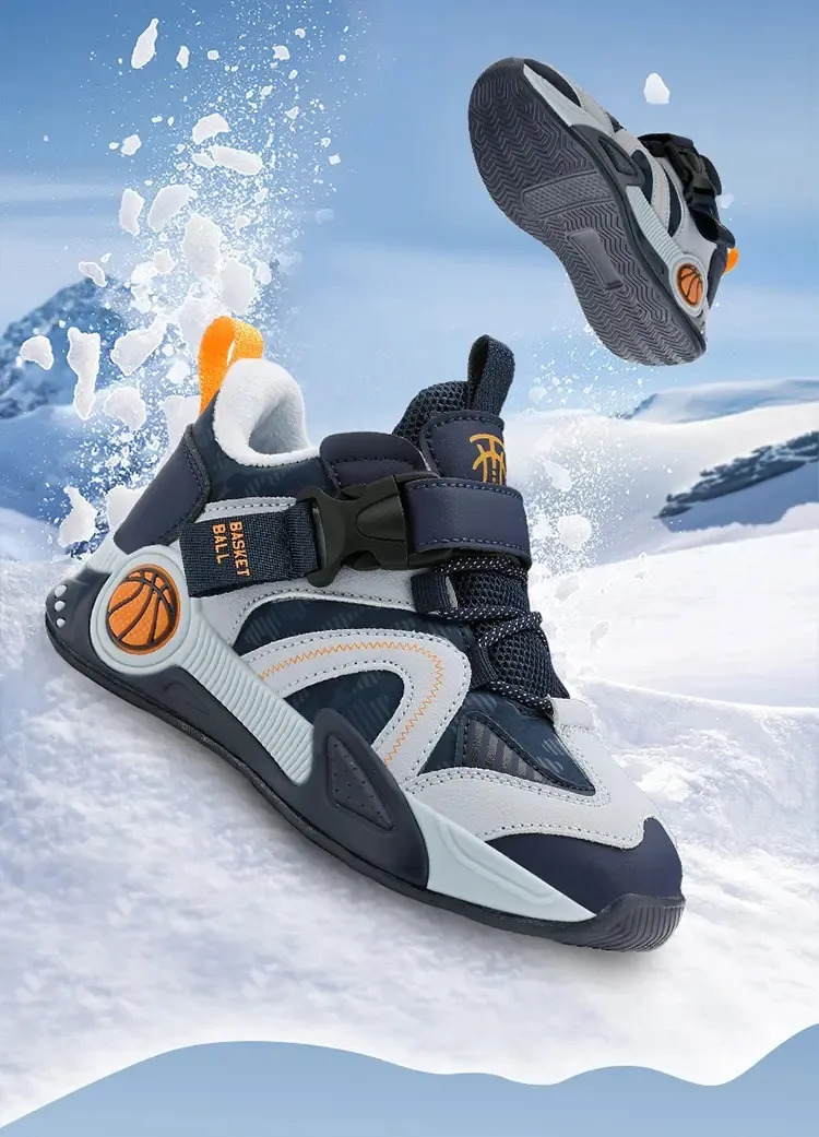 

Зимние детские ботинки высокого качества, школьные модные кроссовки для мальчиков, спортивная обувь для девочек, детские теплые плюшевые повседневные кроссовки, уличная обувь