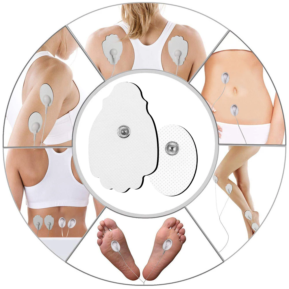 10/20 sztuk dziesiątki samoprzylepne elektrody akupunktura terapia maszyna do masażu Pad Pulse EMS stymulator mięśni naklejka do masażu — zdjęcie 4