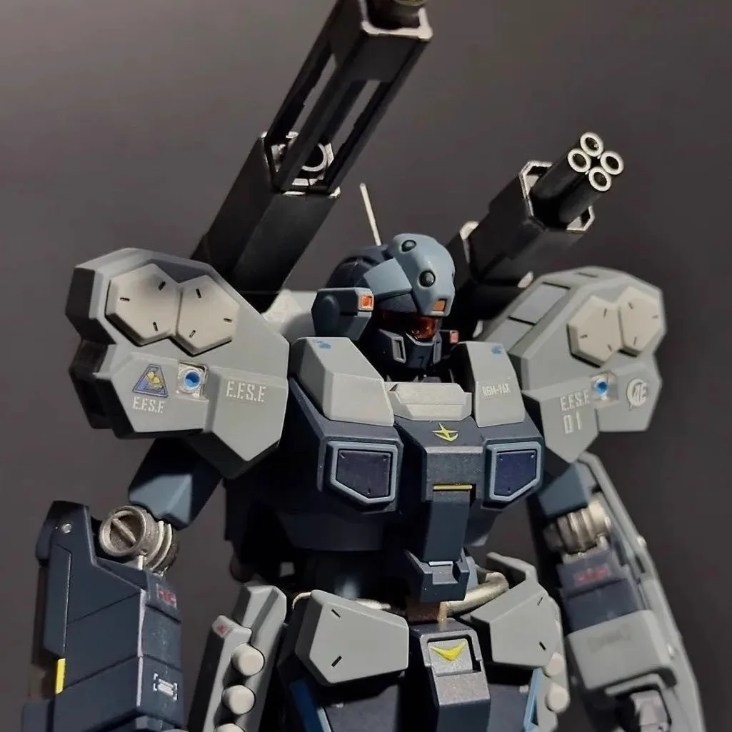 Baobao Hg 1/144 Scale Rgm-96x Jesta Action Figure Cannon Mecha Robot Assembly Model Kit Collection Model Doll Toy Gift Ornament