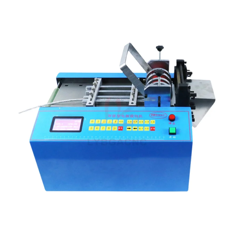 LY-100 100ST 100S 100SA 100P أنبوب الانكماش الحراري آلة قطع الأنابيب التلقائي العزل كم آلة القطع العرضية