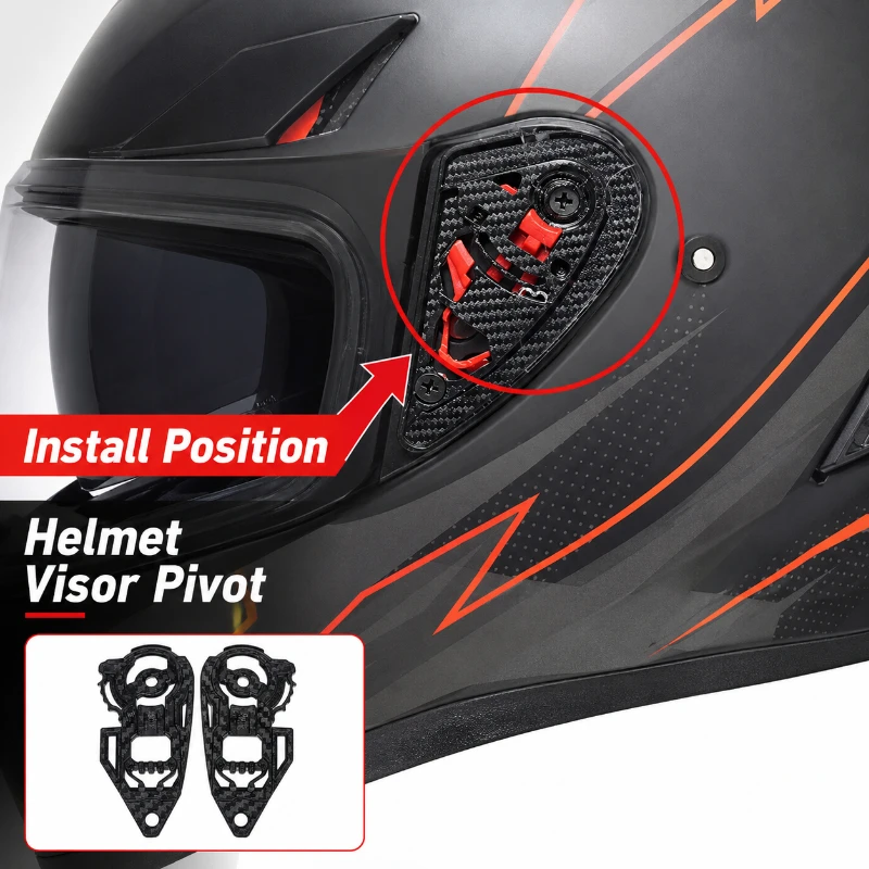 AIS Aishi Visor Buckle Adapter for LVS Jiekai Flip-Up Modular Helmet, Quick Release Lens Mod Parts for Full Face Helmet