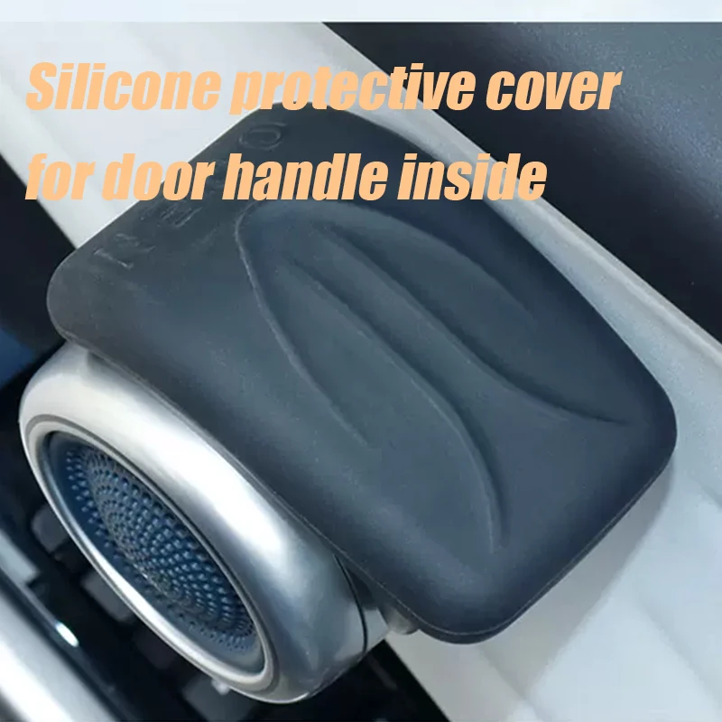 For BYD Atto 3 Yuan Plus 2022 2023 2024 Door Handle Protective Cover Door Inner Handle Silicone Protective Cover