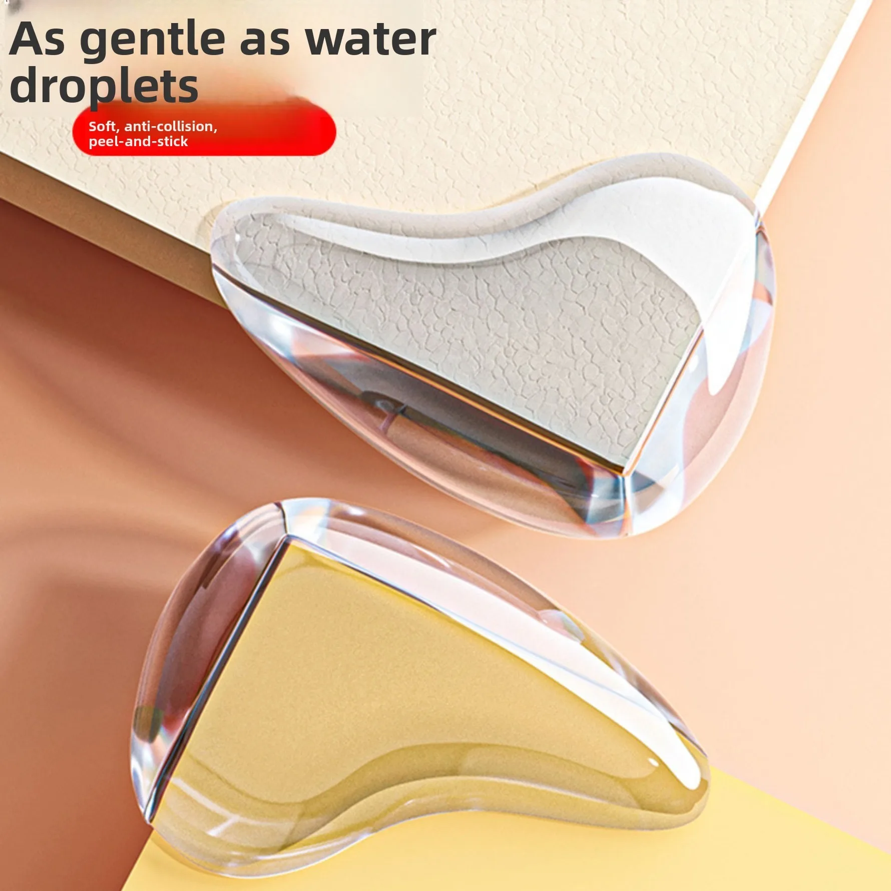 

Water Drop Silicone Corner Protector Transparent Table Edge Guard Thickened Furniture Safety Bumper