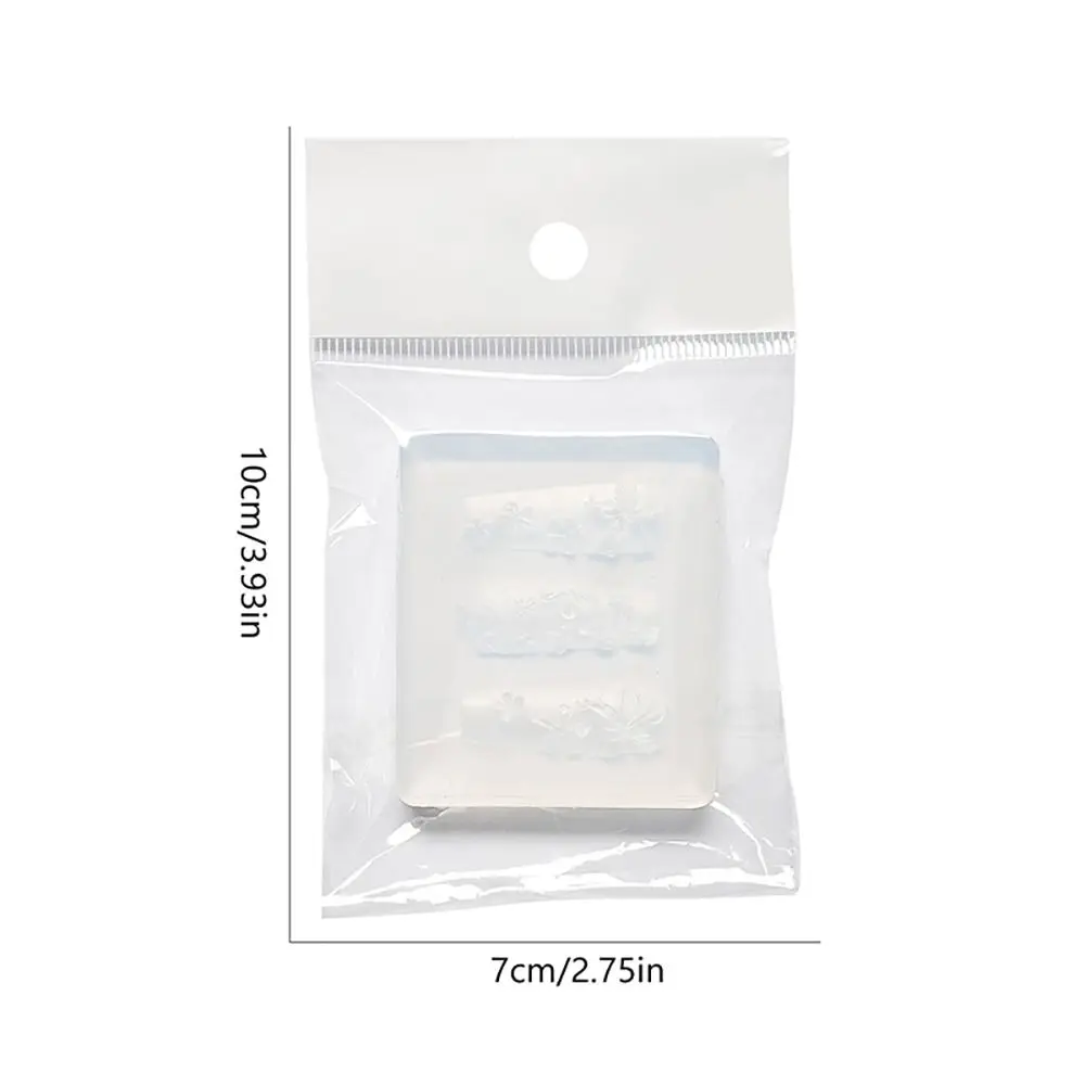 1 pçs durável 3d prego molde de silicone placa de carimbo diy design manicure molde borboleta arco flor coração decoração da arte do prego