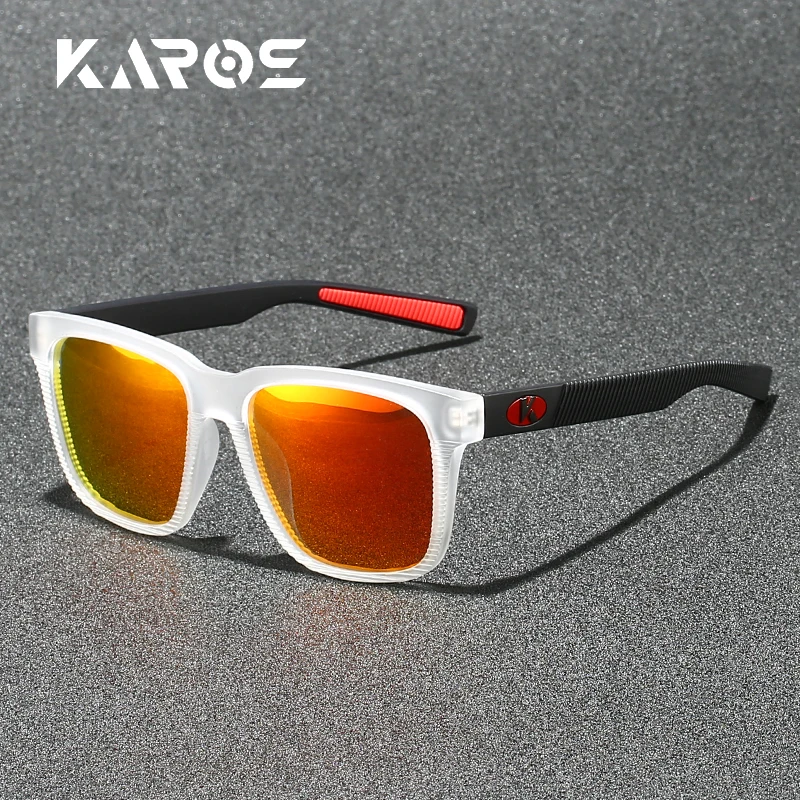 Karos Polarisierte Gläser Männer Frauen Angeln Sonnenbrille Camping Wandern Straße Fahren Brillen Sport UV400 Fahrrad Laufbrille