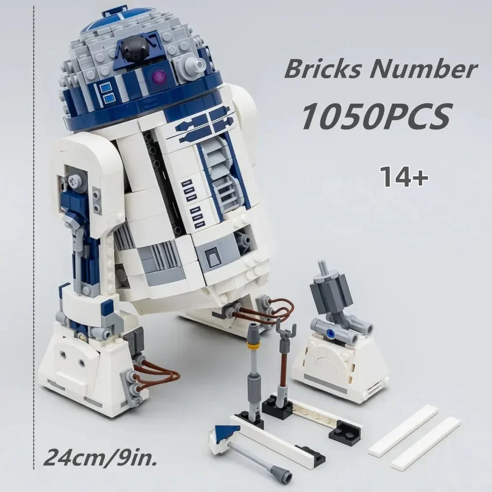 

Набор из 1050 деталей MOC 75379: Конструктор «Космический робот R2-D2» — модель для сборки, игрушка для мальчиков, подарок на день рождения