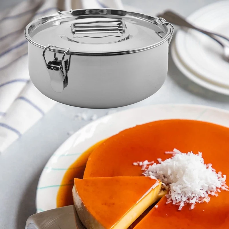 

Stainless Steel Flan Mold 60 Oz, Compatible With 6 Qt (3 Qt, 8 Qt Avail), Mexican Design