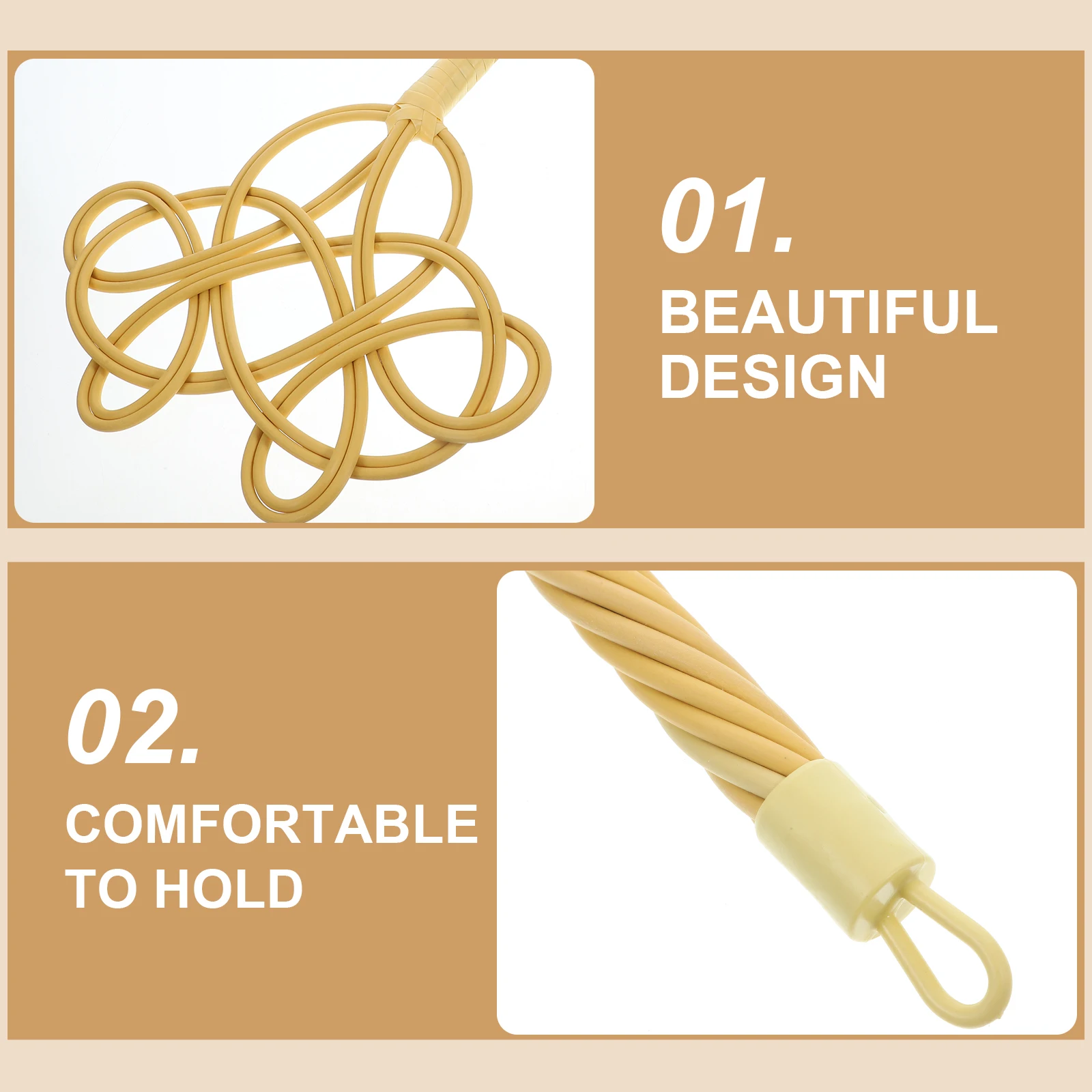 

1Pc Imitation Rattan Quilt Beater Long Handle Dust Cleaner For Home Cleaning Duster Lightweight Portable Carpet Rug Dusting Tool