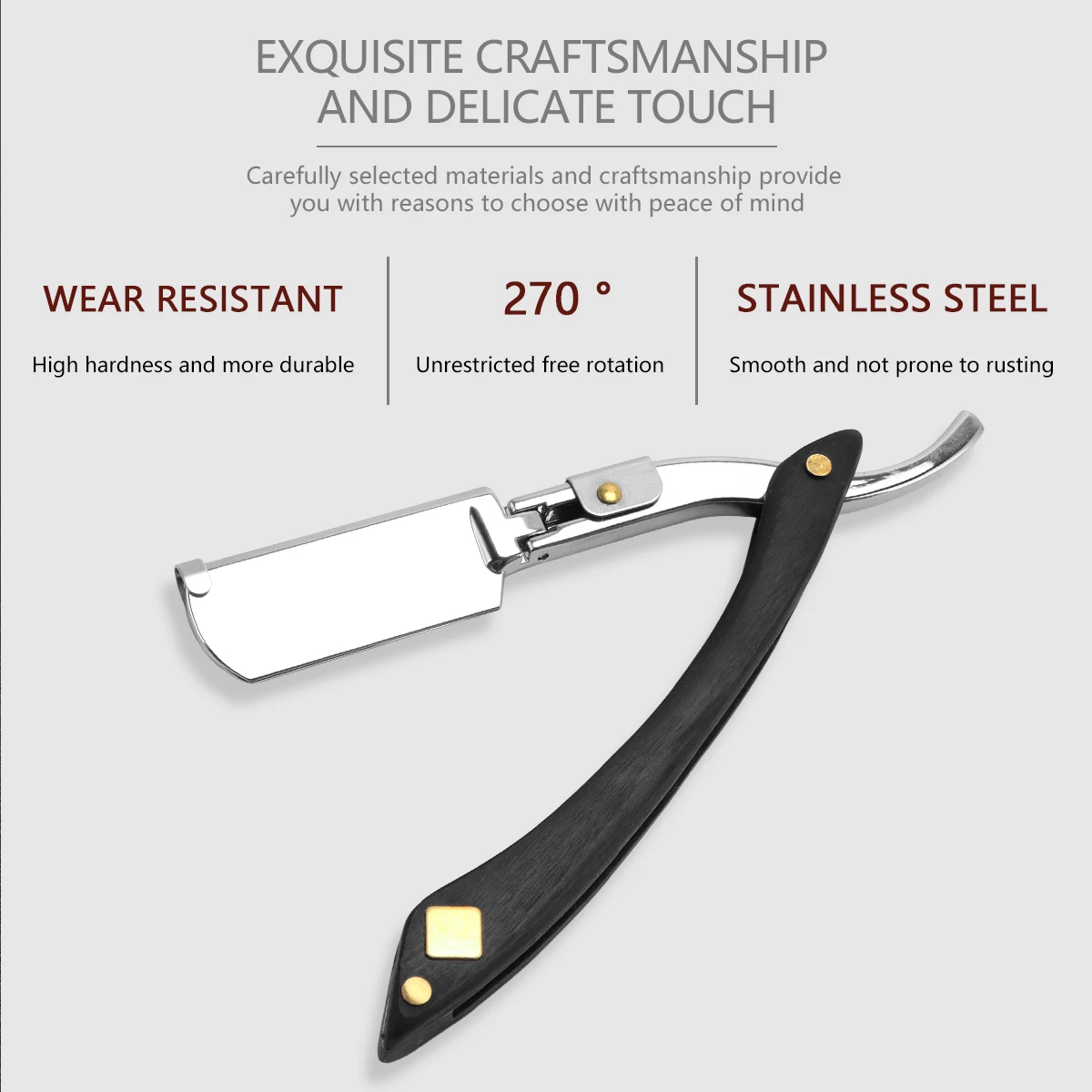 Wholesale Barber Manual Shaving Razor Men Folding Beard Cutter Colorful Replaceable Blades Shavette Trimming Tools