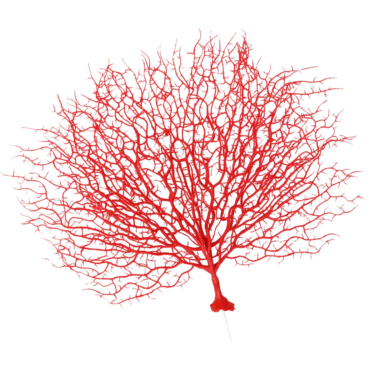 

1pc Plastic Coral Branch Fake Plants Decoration Aquarium Landscape Props Simulation Coral Artificial For Home Wedding Red Color